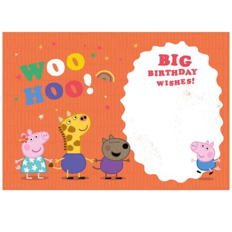 Big 4 Today Peppa Pig 4th Birthday Card Extra Image 1